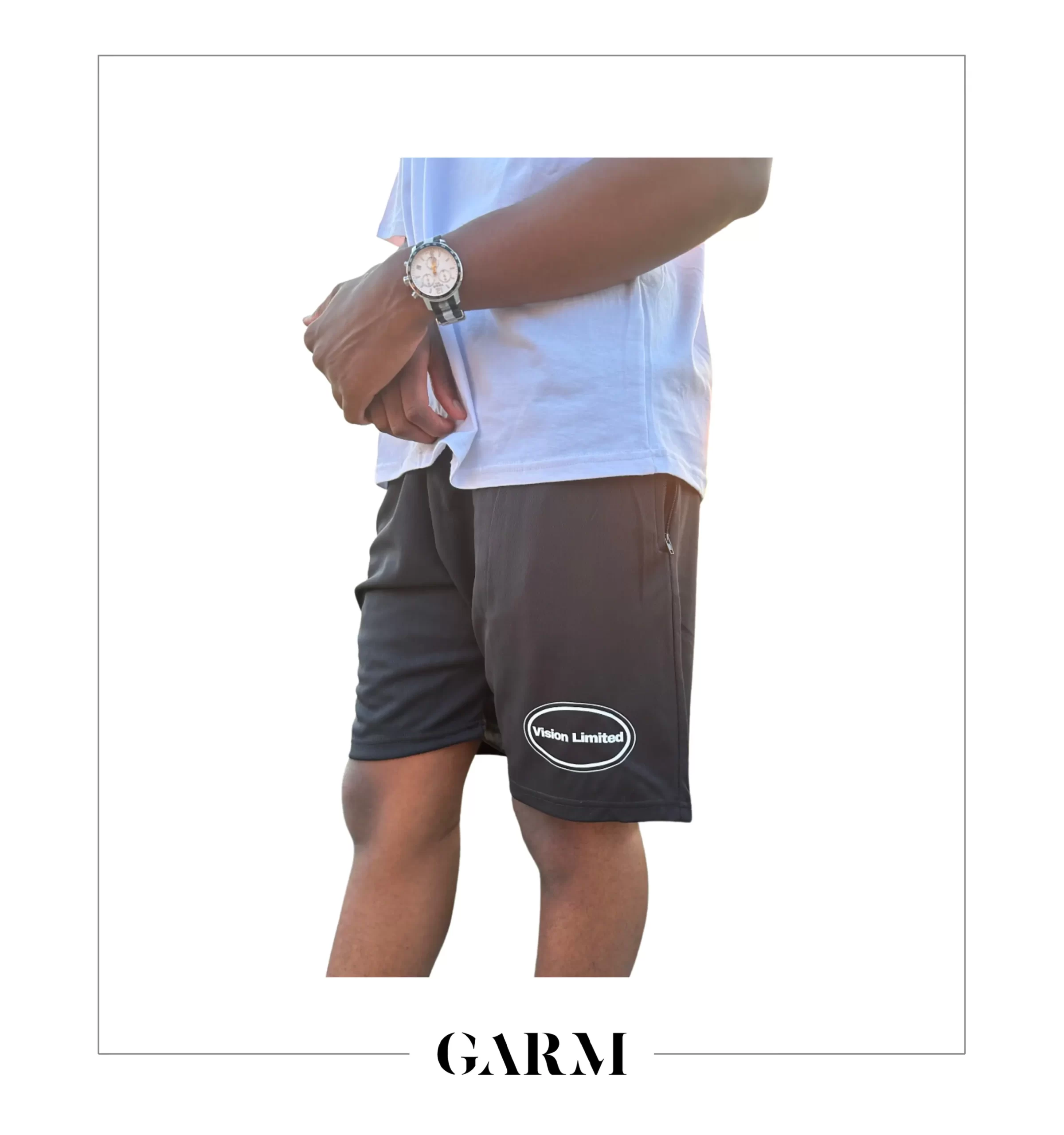 Vision Limited's Grandiose Collection Black Shorts available on Garm
