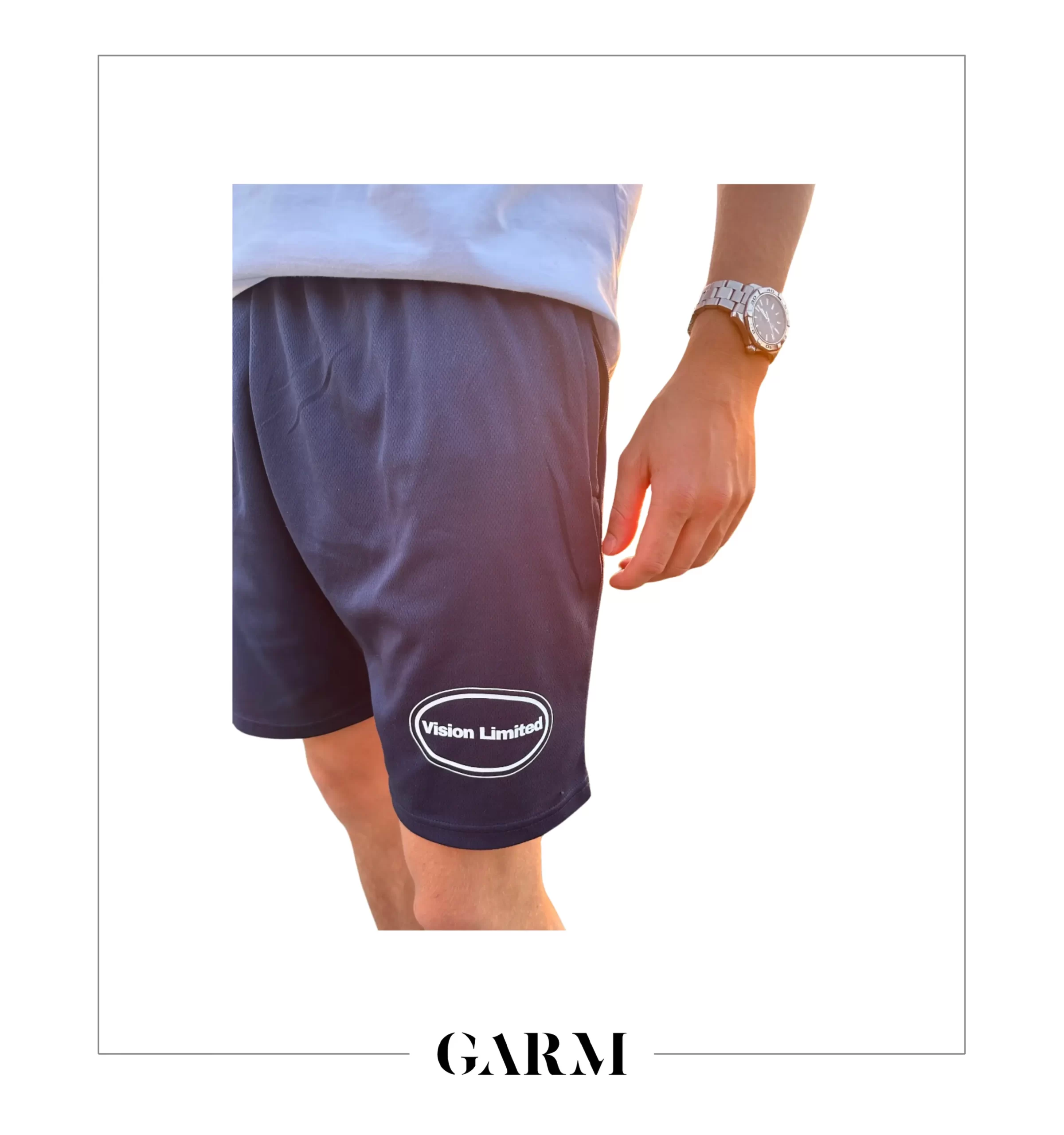 Vision Limited's Grandiose Collection Navy Shorts available on Garm