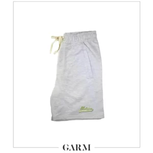 Madaiza Grey Junior Track Fleece Shorts available on Garm