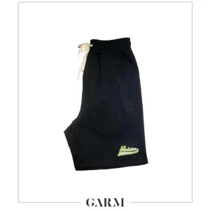 Madaiza Black Junior Track Fleece Shorts available on Garm
